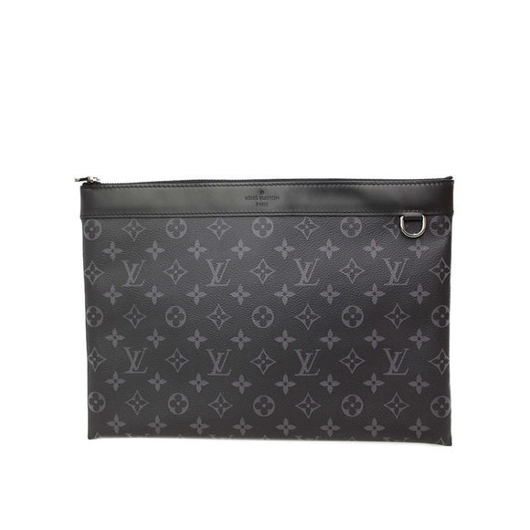 Louis Vuitton Discovery Eclipse Pochette Monogram Black Clutch Bag - Picture 1 of 5